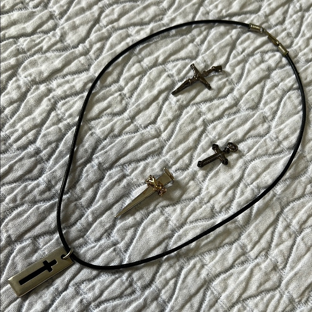 Cross necklace and Pendants